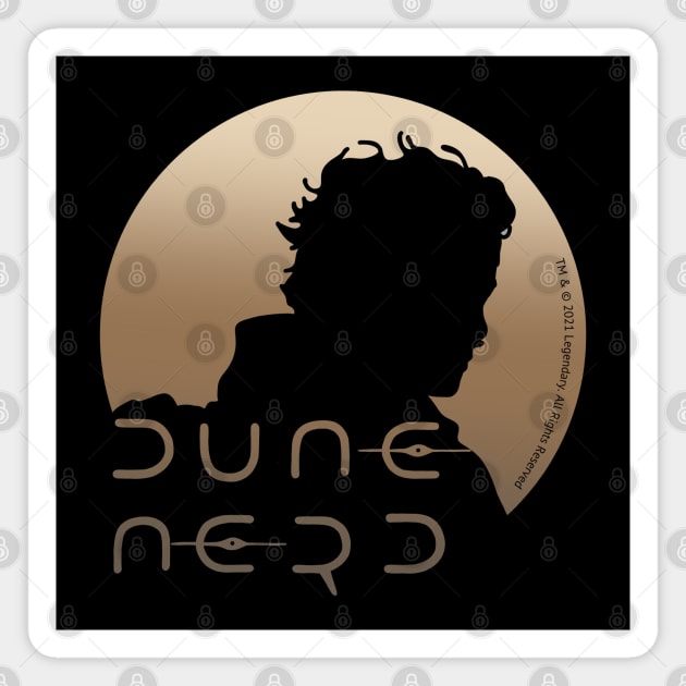 Dune Nerd Paul Atreides Silhouette Magnet by Slightly Unhinged